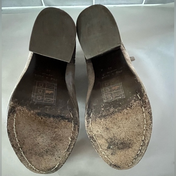 Rag & Bone Margot Suede Ankle Boots Beige Womens size Euro 38 US 7.5 Western - Picture 8 of 12